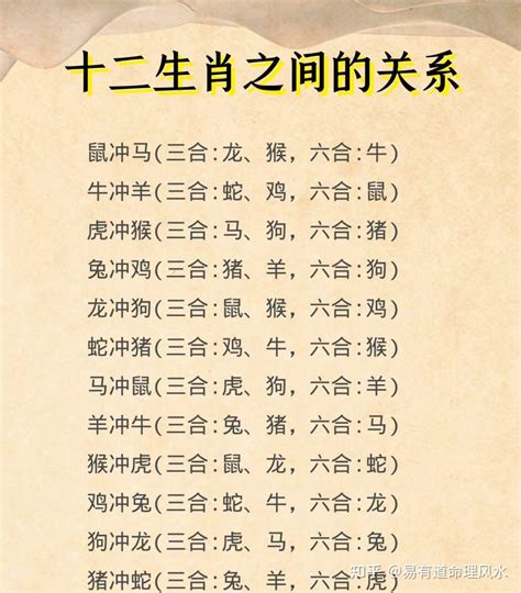 生肖六和|最全12生肖三合、六合、相冲、相害详细讲解！（上）